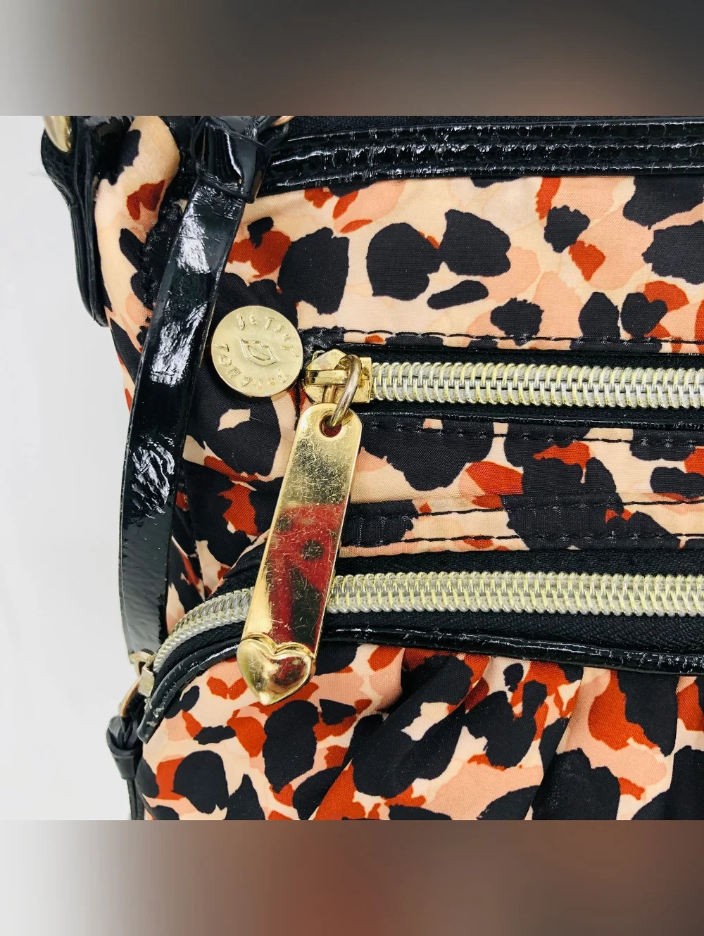 Betsey Johnson Leopard Print Crossbody Bag
